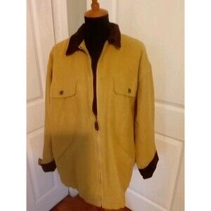 Women's Vintage Chore Coat Flannel Lined 100 Percent Cotton  Faded Glory Size L